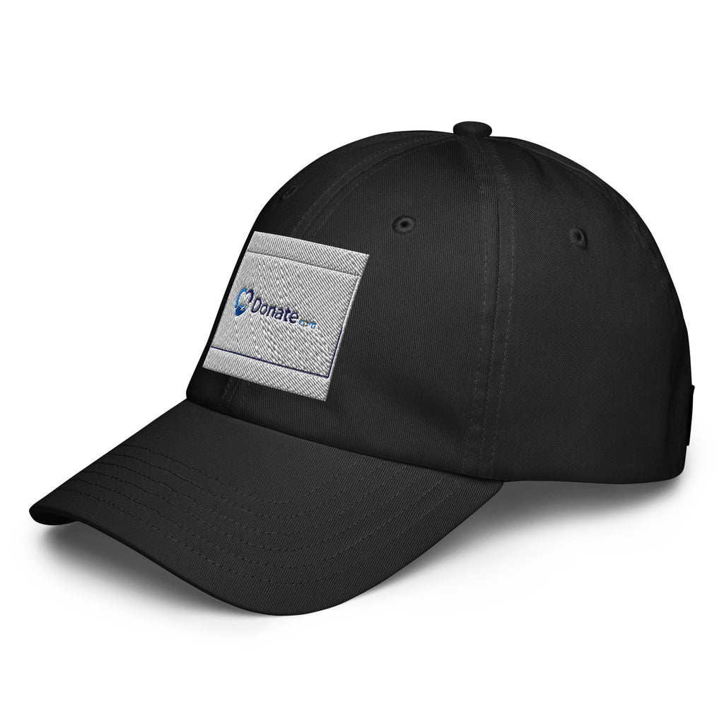 Black Donate.com baseball cap