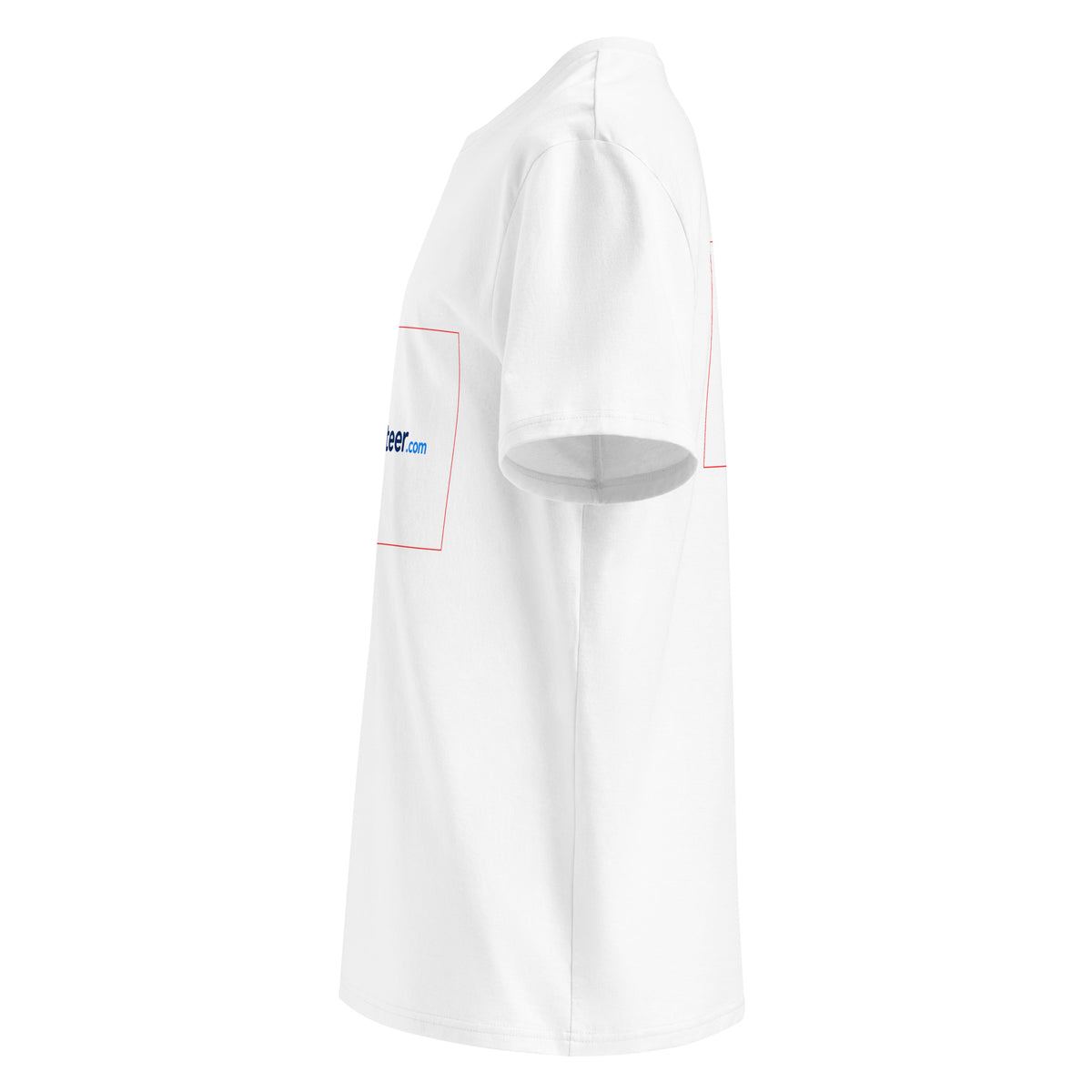 t-shirt side view